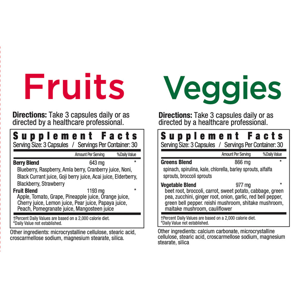 Super Fruits & Veggies Capsules Pack