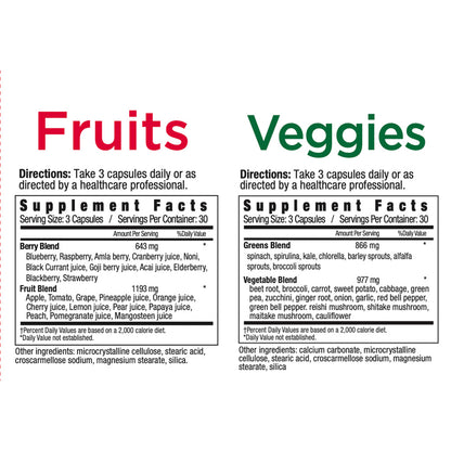 Super Fruits & Veggies Capsules Pack