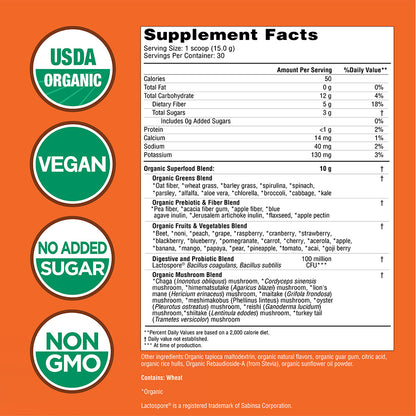 Super Greens Powder - 30 Servings - Pineapple Mango