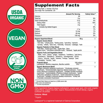 Super Greens Powder - 20 Servings - Berry Flavor