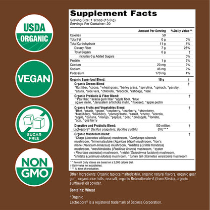 Super Greens Powder - 20 Servings - Chocolate