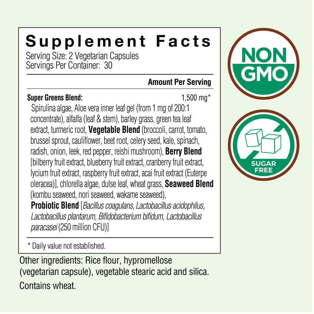 Super Greens Vegetarian Capsules