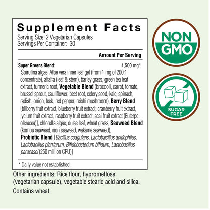 Super Greens Vegetarian Capsules
