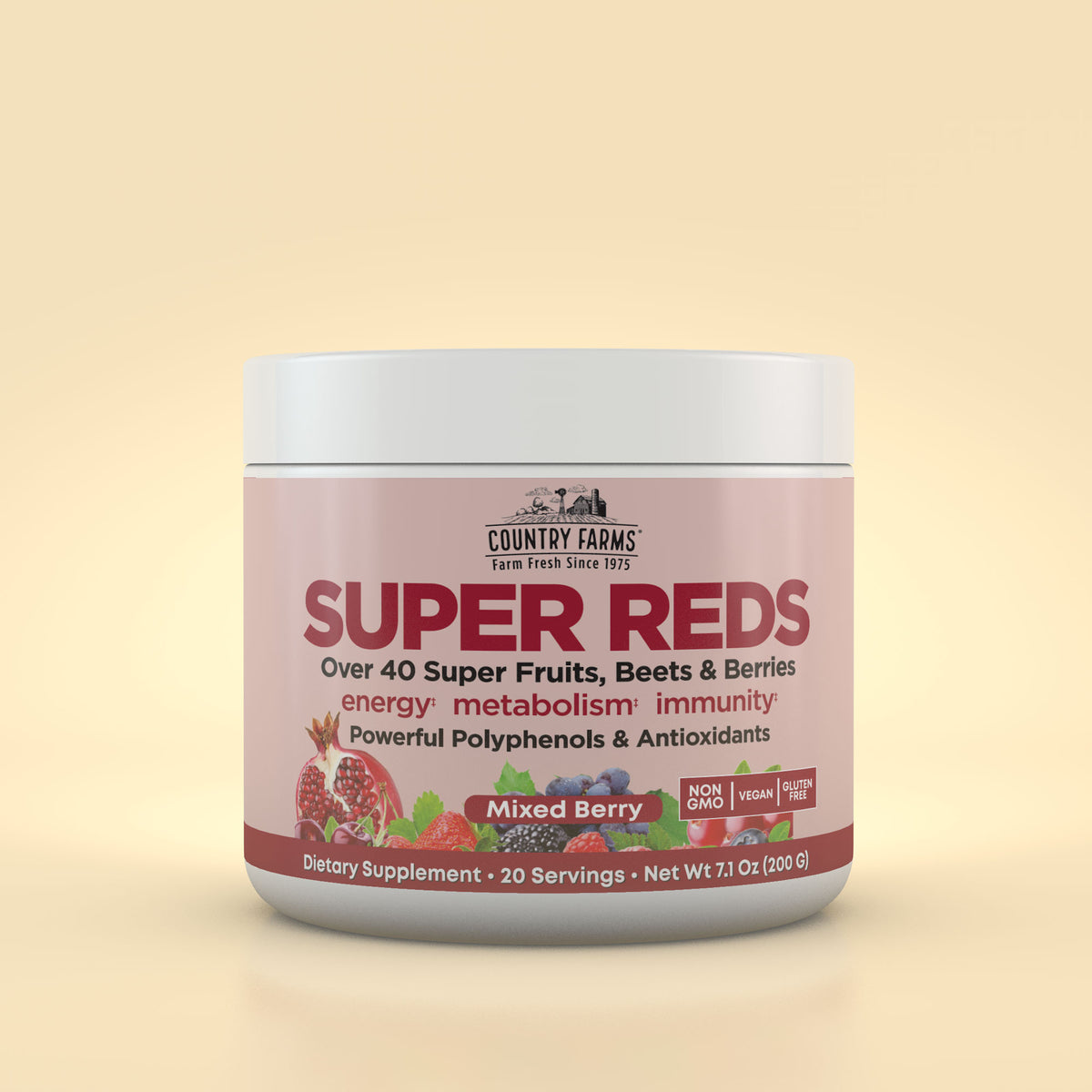 Berry Powder | Super Reds Powder | Country Farms